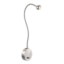 Globo - Petite lampe flexible LED/3W/230V chrome