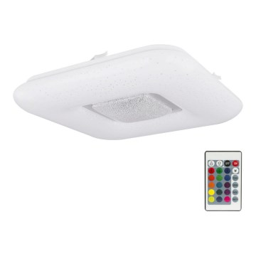 Globo - Plafonnier dimmable LED RGB TRYSTAN LED/15W/230V +LED/3W + télécommande