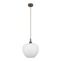 Globo - Suspension filaire 1xE27/60W/230V blanc/marron