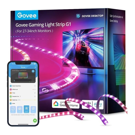 Govee - Dreamview G1 Smart LED RGBIC monitor verlichting 27-34" Wi-Fi