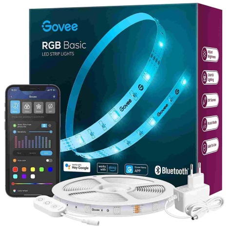 Govee Neon Ruban LED 3m, RGBIC Bande LED avec Contrôle WiFi APP