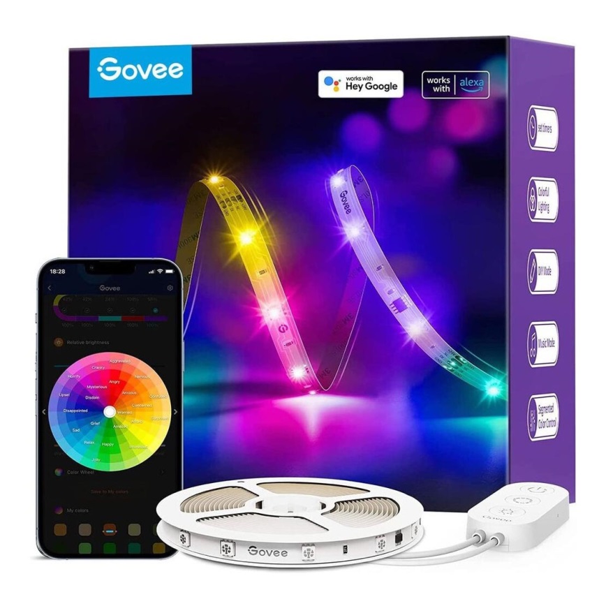 Govee - Ruban Wi-Fi RGBIC Smart PRO LED 5m