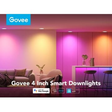 Govee - SET 2x LED RGBWW Inbouwverlichting LED/11W/230V Smart 2700-6500K