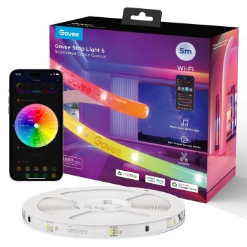 Govee - Wi-Fi RGBICW Smart PRO LED Strip 5m MATTER  - extra duurzaam