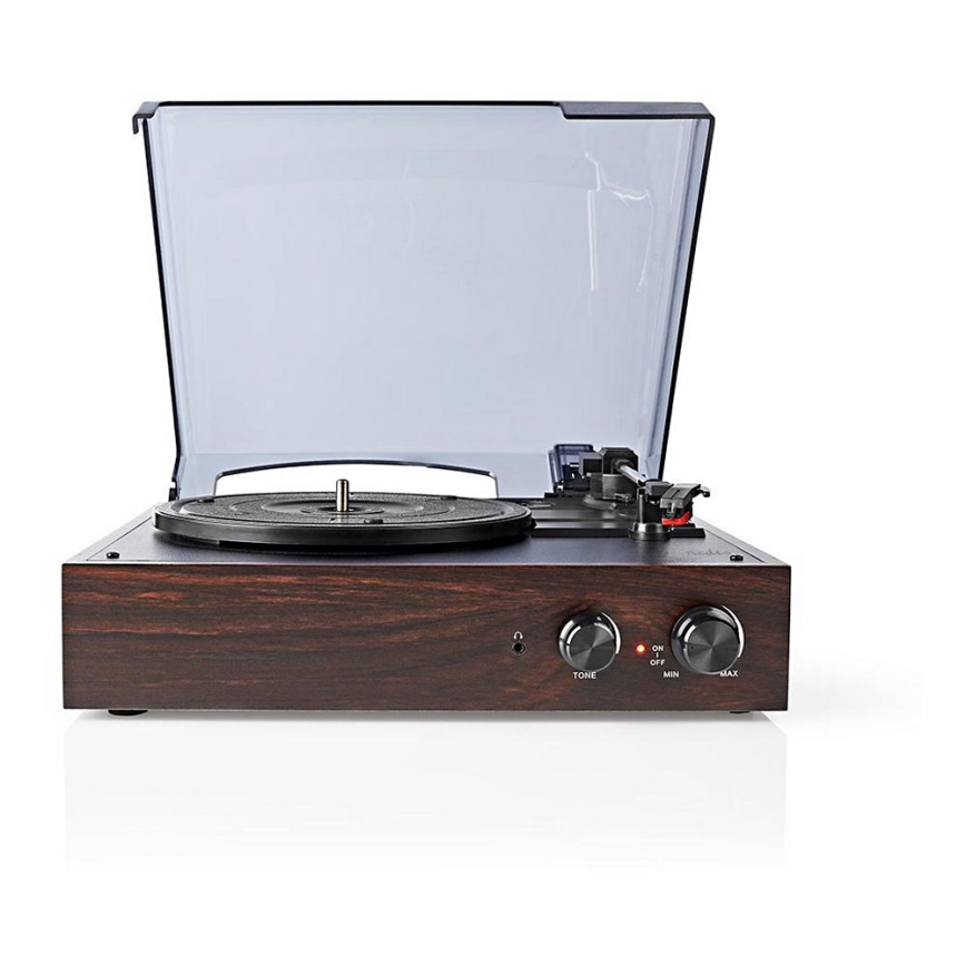 Gramophone avec connexion ordinateur 2x9W + protection poussière