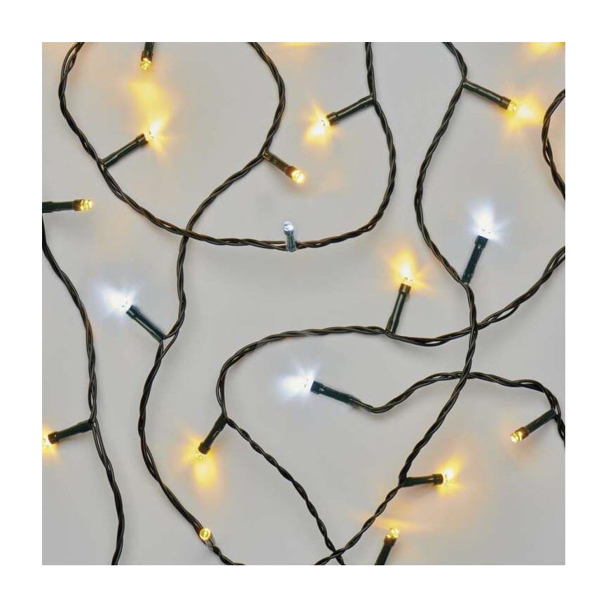 Guirlande de noël d'extérieur 80xLED/2 fonctions 13m IP44 blanc chaud/froid