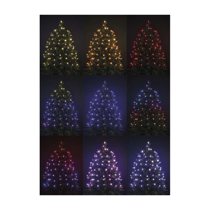 Guirlande de noël d'extérieur LED RGB 120xLED/72 modes 15m IP44 + télécommande