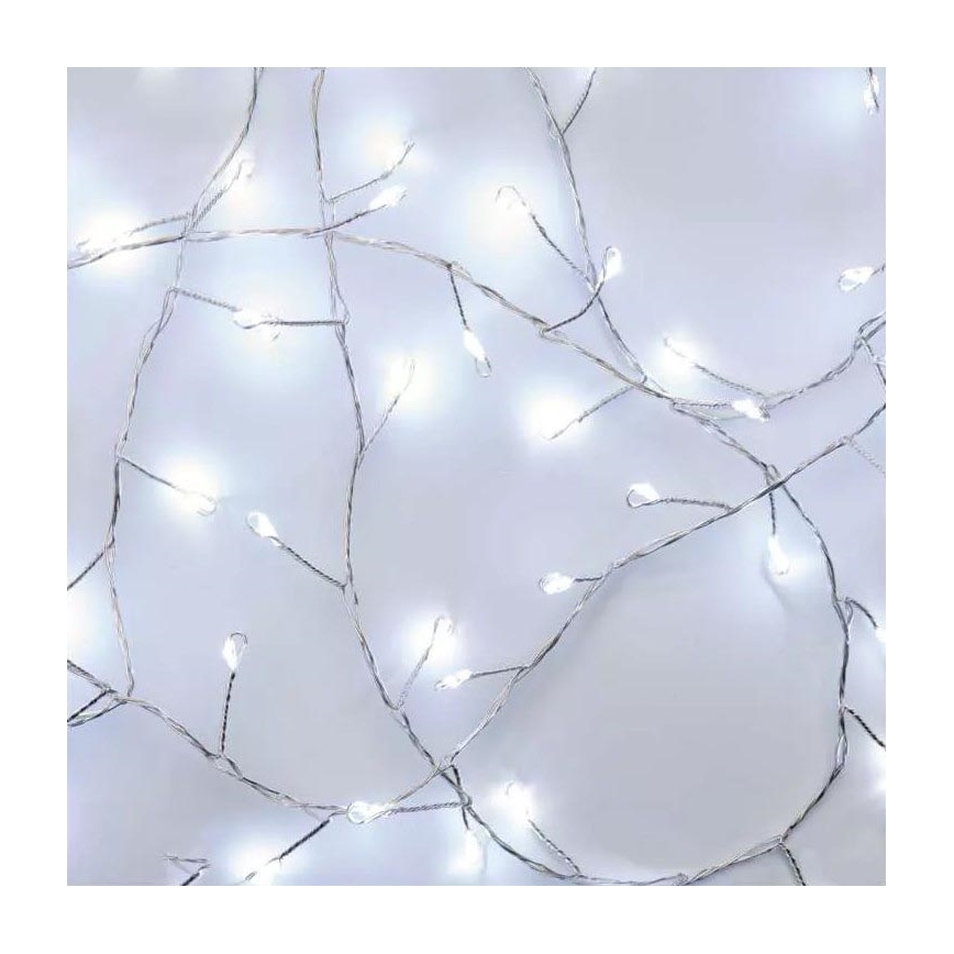 Guirlande de noël LED 100xLED/3xAA 2,7 m blanc froid