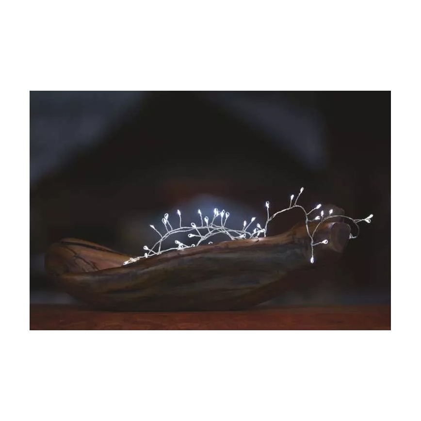 Guirlande de noël LED 100xLED/3xAA 2,7 m blanc froid