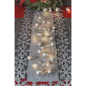 Guirlande de noël LED 20xLED/2xAA 2,2 m blanc chaud