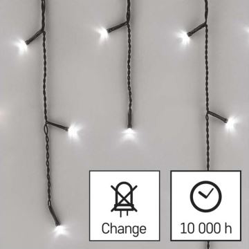 Guirlande de Noël LED extérieur 200xLED/8 modes 8,6m IP44 blanc froid