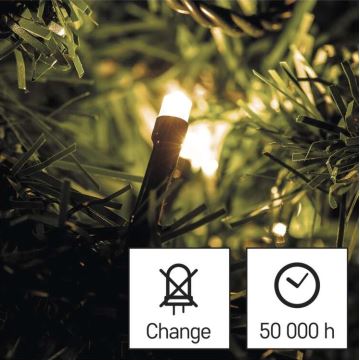 Guirlande de Noël LED extérieur 40xLED/9m IP44 blanc chaud