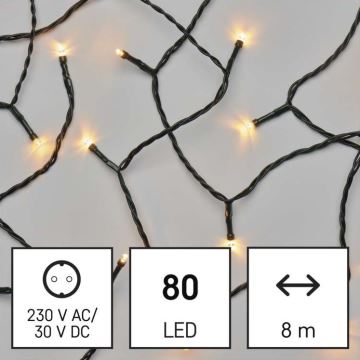 Guirlande de Noël LED extérieur 80xLED/13m IP44 vintage