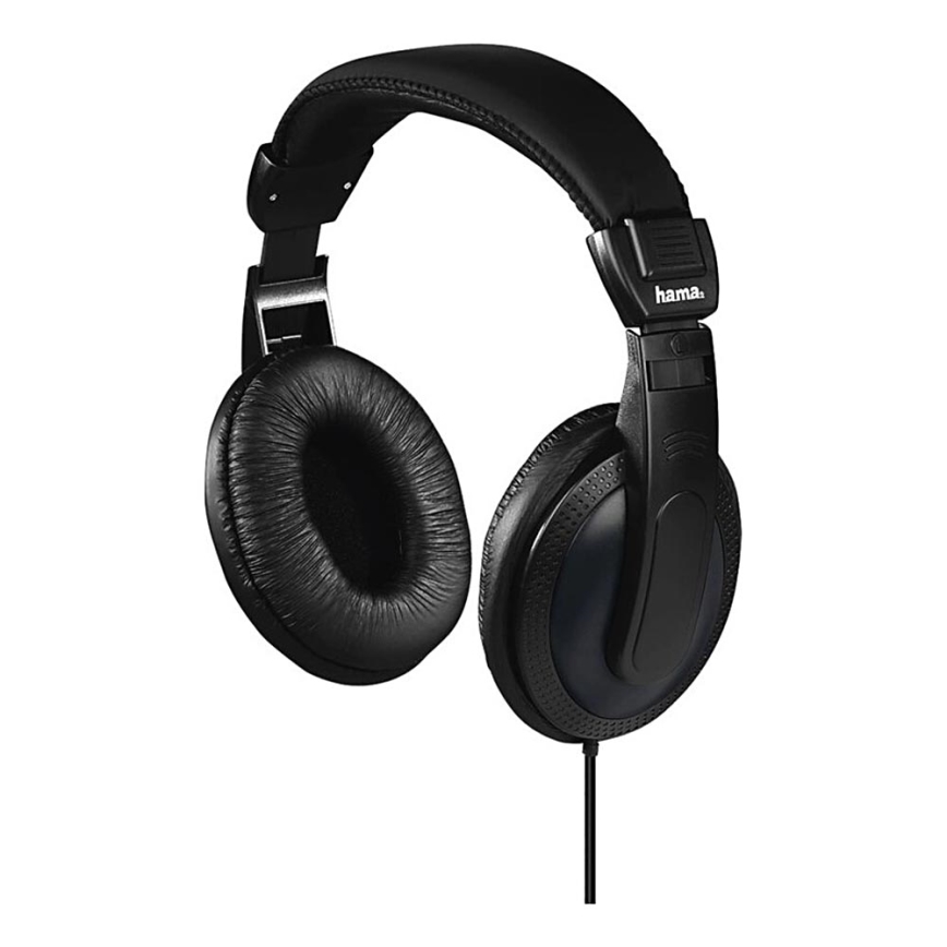 Hama - Casque filaire avec câble de 6m noir