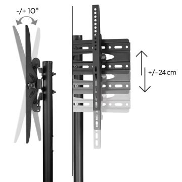 Hama - Mobiele vloerhouder voor TV 32-75" zwart