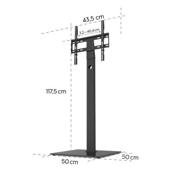 Hama - Support de sol pour TV 32-65" noir