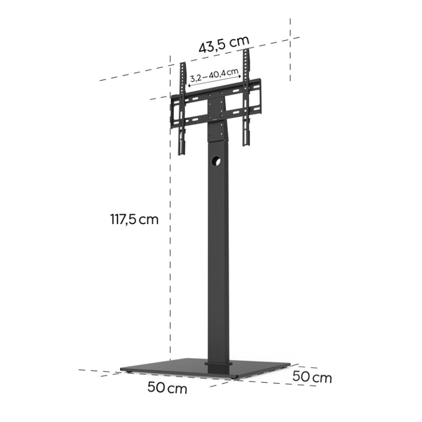 Hama - Support de sol pour TV 32-65" noir