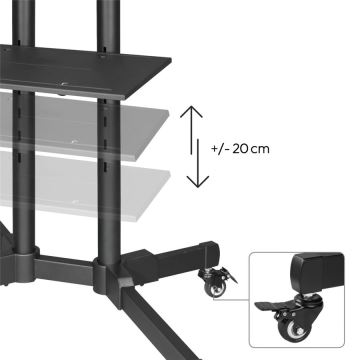 Hama - Support portable pour TV 32-75" noir