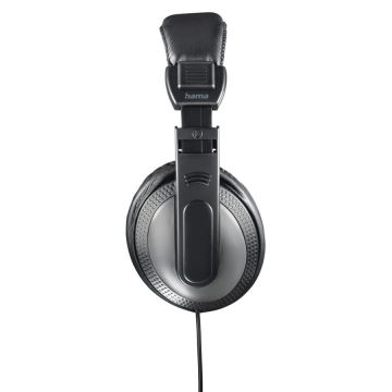 Hama - Wired headphones zwart/zilver