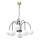 Hanglamp aan een ketting CAMBRIDGE 6xE14/60W/230V zwart/messing