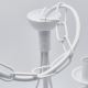 Hanglamp aan een ketting DONATO 6xE14/40W/230V wit