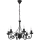 Hanglamp aan een ketting DONATO 6xE14/40W/230V zwart