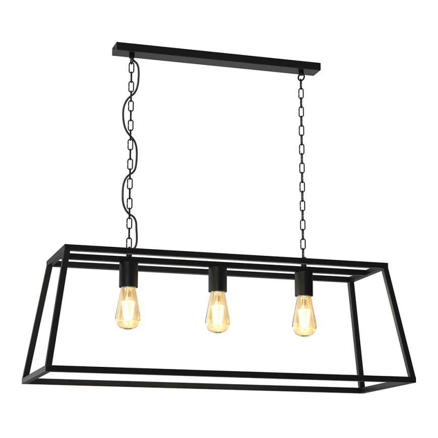 Hanglamp aan een ketting FRAME 3xE27/60W/230V