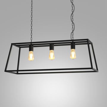 Hanglamp aan een ketting FRAME 3xE27/60W/230V