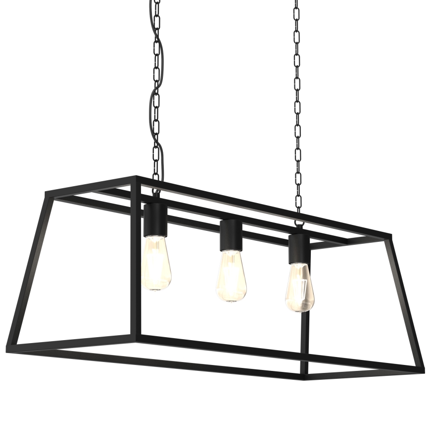 Hanglamp aan een ketting FRAME 3xE27/60W/230V