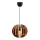 Hanglamp aan een koord 1xE27/60W/230V bruin diameter 20 cm