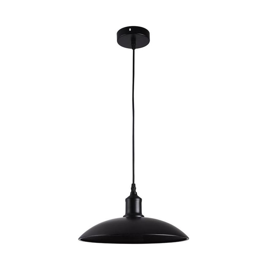 Hanglamp aan een koord 1xE27/60W/230V diameter 29 cm zwart