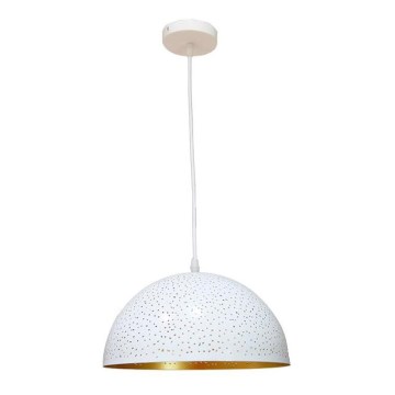 Hanglamp aan een koord 1xE27/60W/230V diameter 30 cm wit