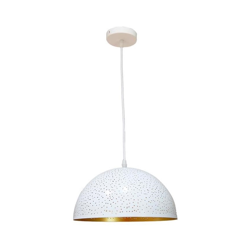 Hanglamp aan een koord 1xE27/60W/230V diameter 30 cm wit