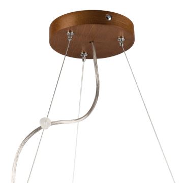 Hanglamp aan een koord 3xE27/60W/230V ø 47 cm grenen - FSC gecertificeerd