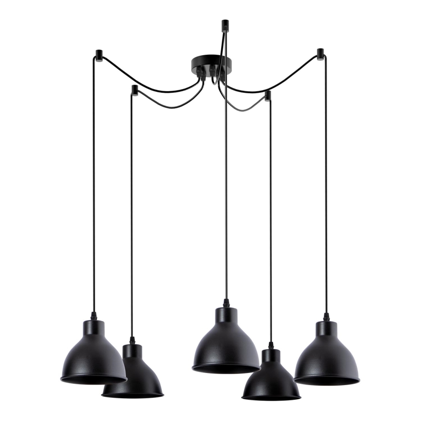 Hanglamp aan een koord 5xE27/60W/230V