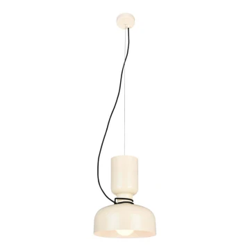 Hanglamp aan een koord ABEL 2xE27/11W/230V diameter 28 cm crème