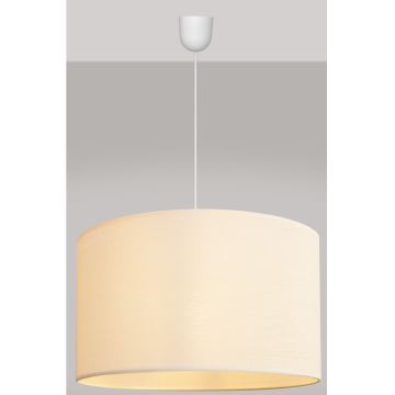 Hanglamp aan een koord ALBA 1xE27/60W/230V d. 45 cm beige