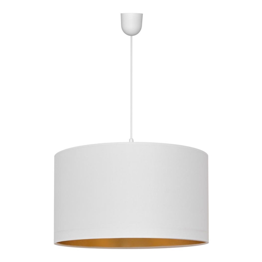 Hanglamp aan een koord ALBA 1xE27/60W/230V d. 45 cm wit/goud