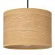 Hanglamp aan een koord ALBA 1xE27/60W/230V diameter 20 cm bruin/zwart