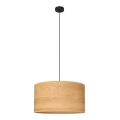 Hanglamp aan een koord ALBA 1xE27/60W/230V diameter 45 cm bruin/zwart