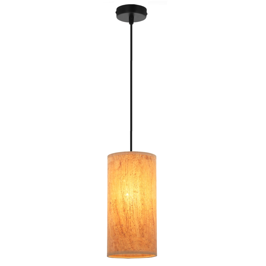 Hanglamp aan een koord ARAGONA 1xE27/60W/230V bruin