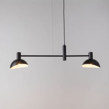 Hanglamp aan een koord ARTIS 2xE14/40W/230V zwart