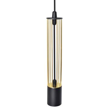 Hanglamp aan een koord BARS 3xGU10/20W/230V zwart/goud