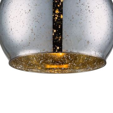 Hanglamp aan een koord BELLO 1xE27/60W/230V diameter 30 cm chroom