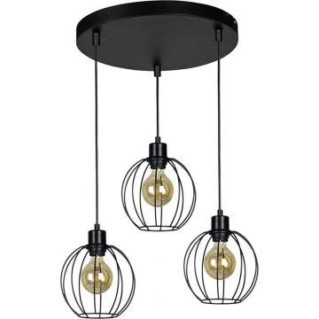 Hanglamp aan een koord BERIS 3xE27/60W/230V - FSC-gecertificeerd