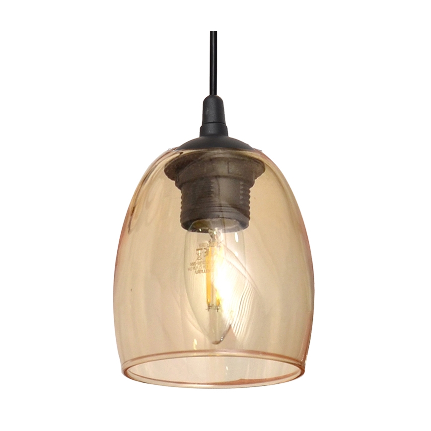 Hanglamp aan een koord BRILLANT 1xE27/60W/230V beige