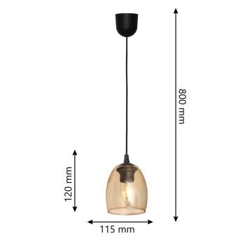 Hanglamp aan een koord BRILLANT 1xE27/60W/230V beige