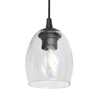 Hanglamp aan een koord BRILLANT 1xE27/60W/230V doorzichtig