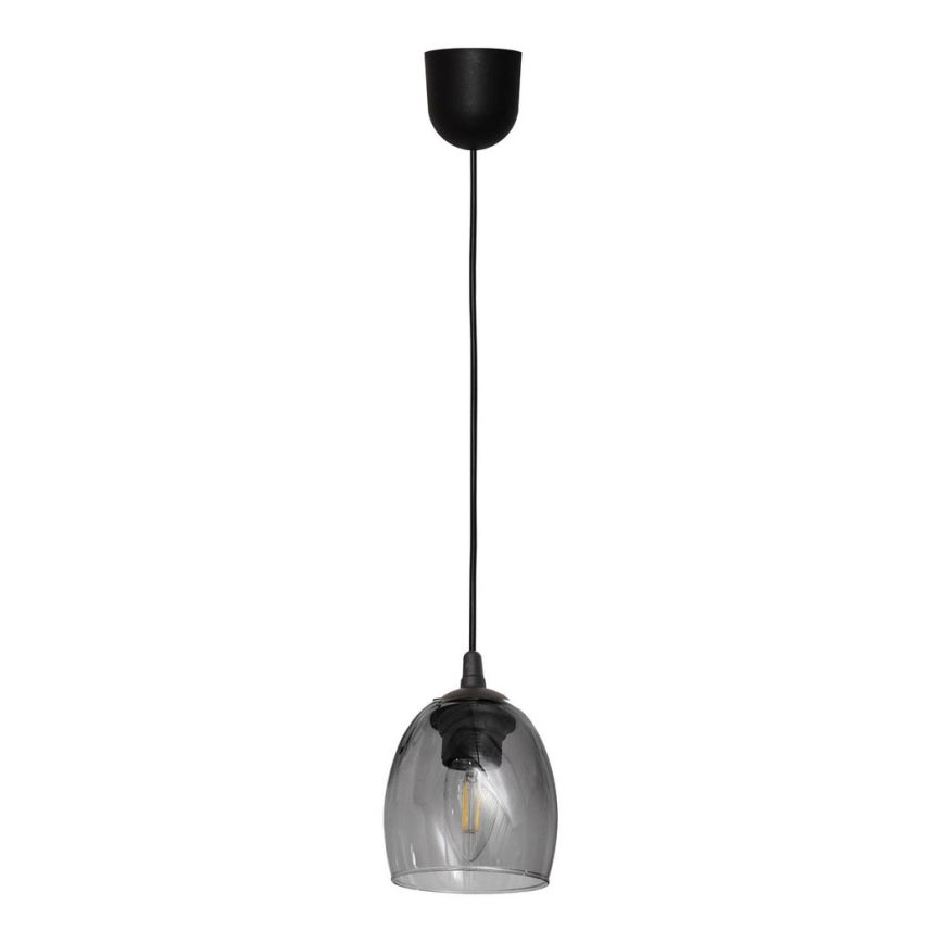 Hanglamp aan een koord BRILLANT 1xE27/60W/230V grijs