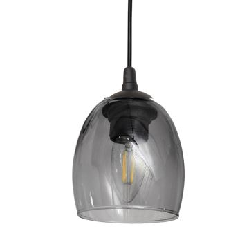 Hanglamp aan een koord BRILLANT 1xE27/60W/230V grijs